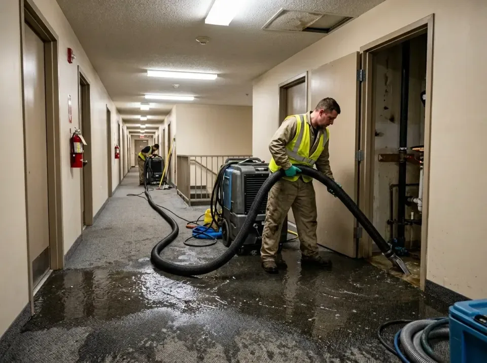 multi-unit-apartment-hallway-f-005 — frequently asked questions, Emergency Burst Pipe Water Extraction & Removal in Independ…